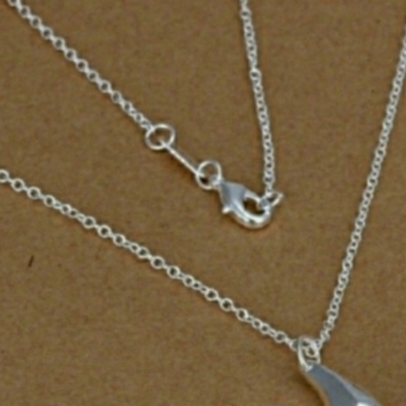 925 Sterling Silver Waterdrop Jewelry Set Made In Italy - Picture 5 of 7